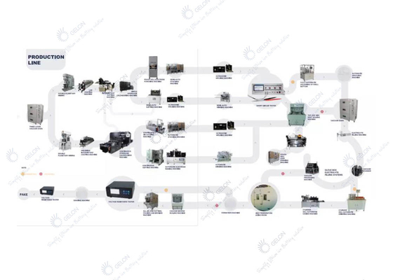 Pilota automatico Line Lithium Ion Battery Manufacturing Equipment delle cellule del sacchetto
