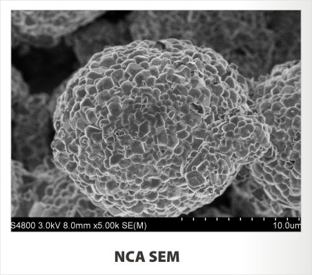 Materia prima di capacità elevata della fabbrica del litio della batteria diretta di Ion Nickel Cobalt Aluminium Oxide (NCA)